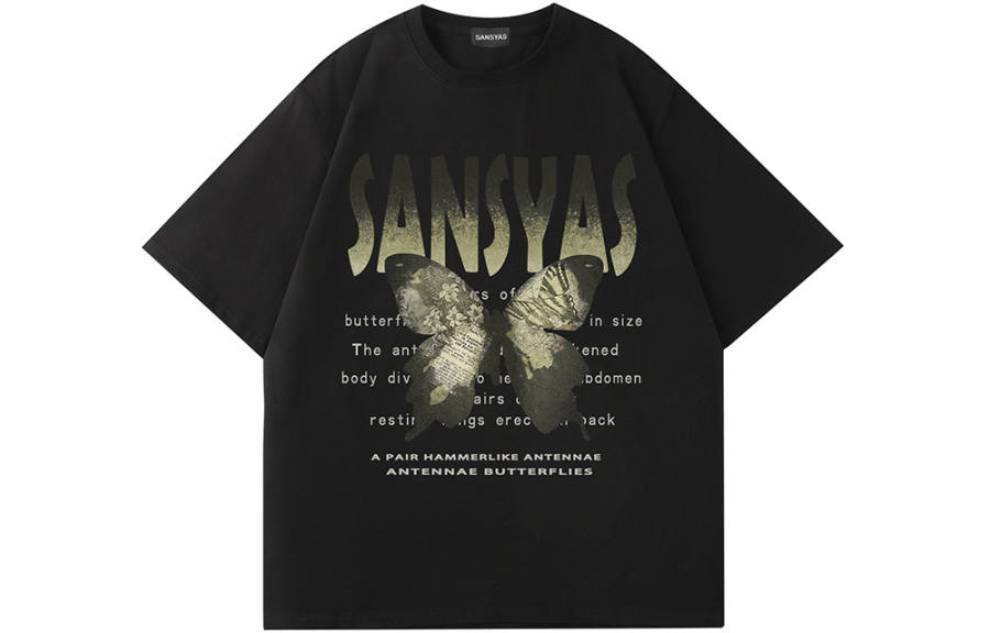 SANSYAS T Shirts Unisex Crew Neck Moderate Straight Fit