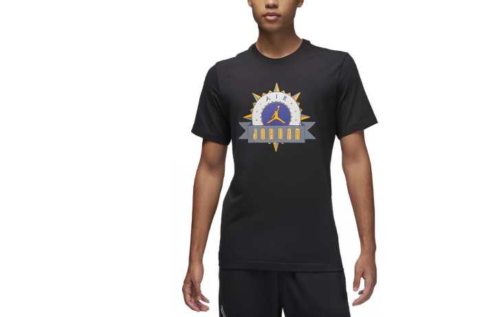 Jordan Jordan Flight MVP T Shirts Men's Black Crew Neck Moderate Straight Fit