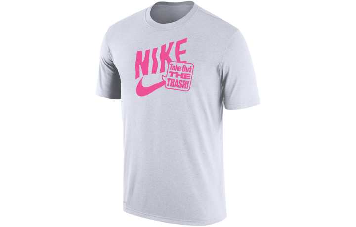 Nike Nike T Shirts Men's White Crew Neck Moderate Straight Fit