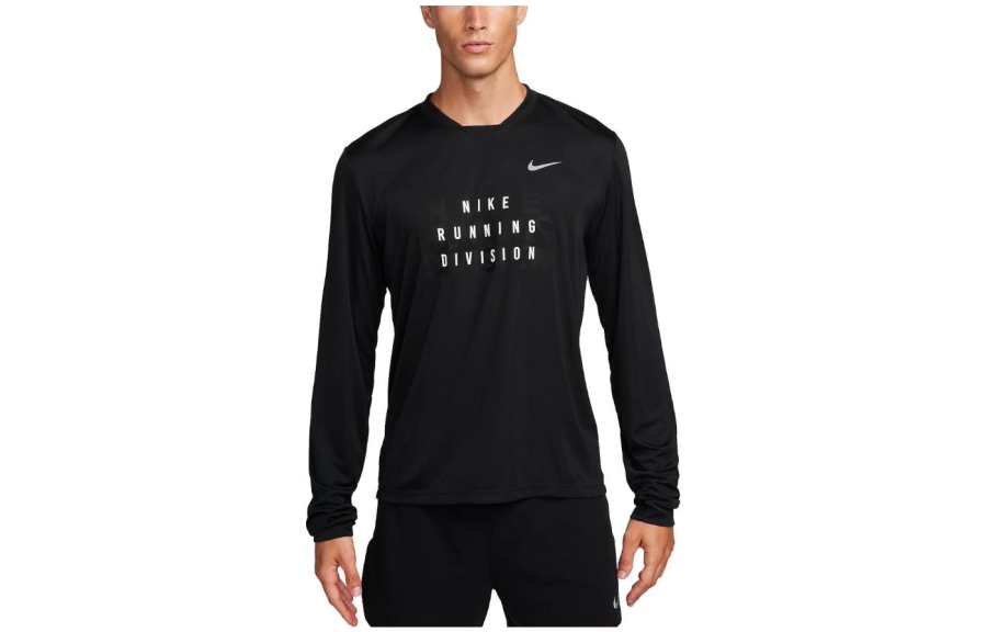 Nike Nike T Shirts Men's Black Crew Neck Moderate Straight Fit