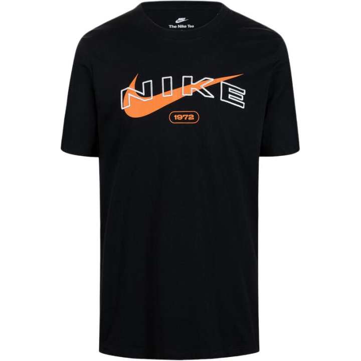 Nike Nike T Shirts Men's Black Crew Neck Moderate Straight Fit