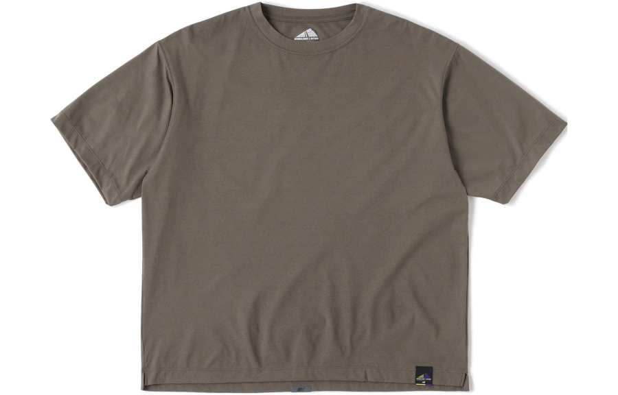New Balance New Balance T Shirts Men's Dark Green Crew Neck Moderate Straight Fit