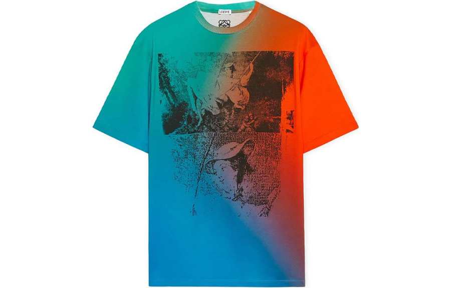 LOEWE LOEWE T Shirts Men's Multicolor Crew Neck Moderate