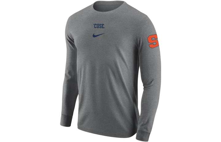 Nike Nike T Shirts Men's Gray Crew Neck Moderate Straight Fit