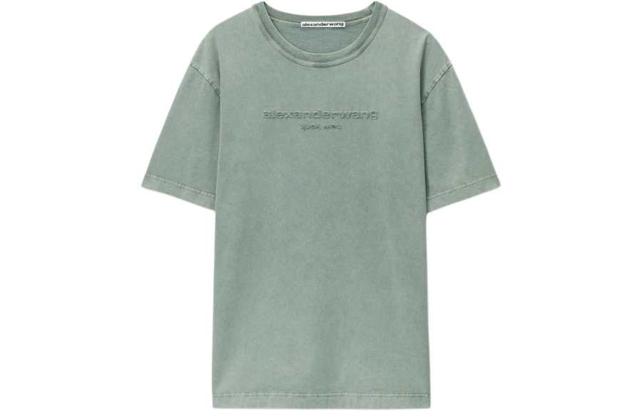 Alexander Wang Logo Embossed Crewneck T-Shirt