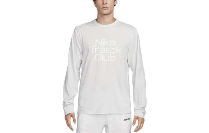 Nike Nike T Shirts Men's Light Gray Crew Neck Moderate Straight Fit