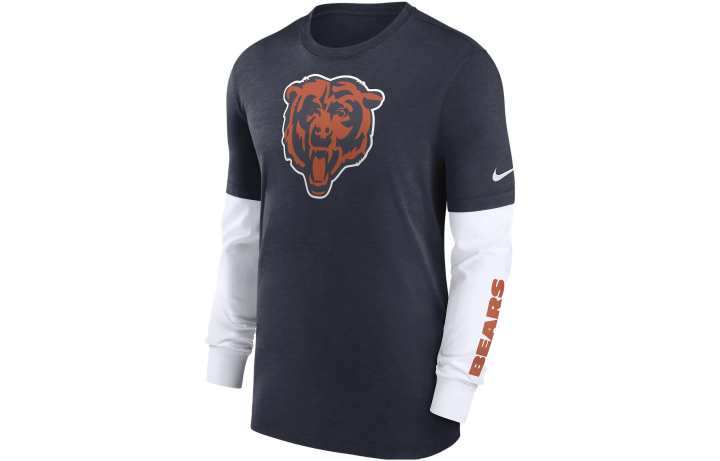 Nike Nike T Shirts Men's Navy Blue Crew Neck Moderate Straight Fit