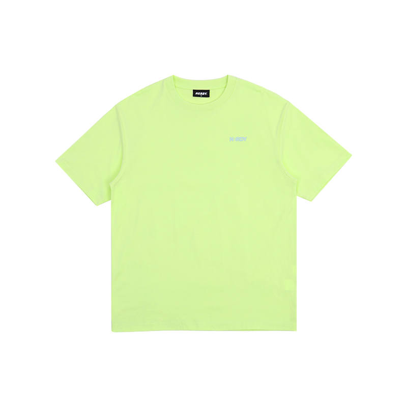 Nerdy T Shirts Unisex Lime Crew Neck Moderate Straight Fit