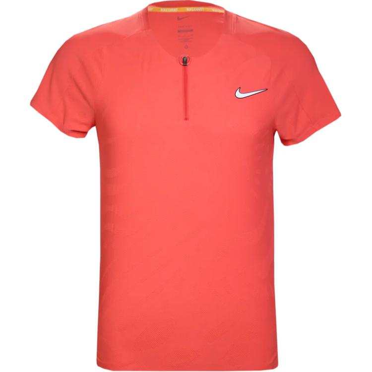 Nike Nike T Shirts Men's Red Crew Neck Moderate Straight Fit