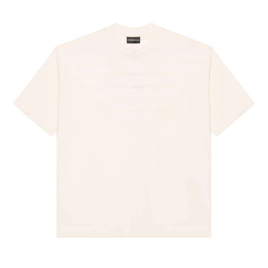 EMPORIO ARMANI Logo-embossed Cotton T-shirt