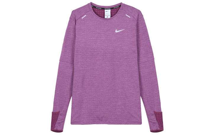 Nike Nike T Shirts Men's Purple Crew Neck Moderate Straight Fit