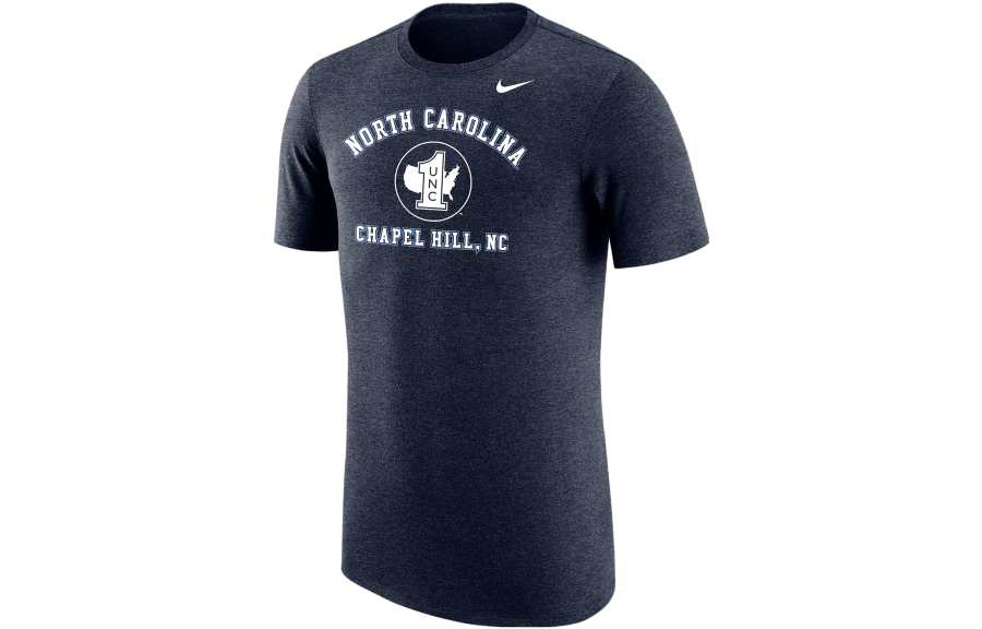 Nike Nike T Shirts Men's Marine Blue Crew Neck Moderate Straight Fit