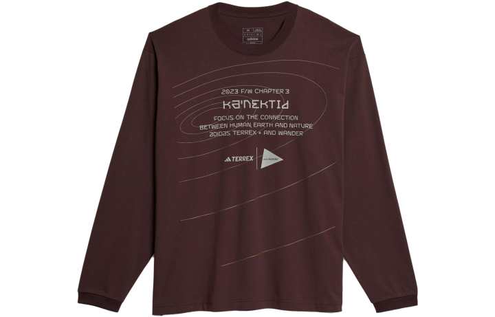 Adidas Adidas graphic-print long-sleeve sweater