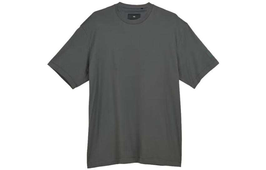 Y-3 Y 3 T Shirts Unisex Gray Crew Neck Moderate