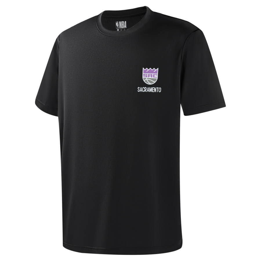 NBA Sacramento Kings T Shirts Unisex Black Crew Neck Thin Straight Fit