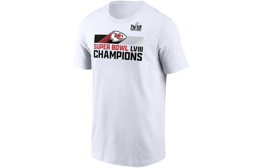 Nike Nike Kansas City Chiefs Super Bowl LVIII Champions Roster T Shirt Kansas City Chiefs Men's White