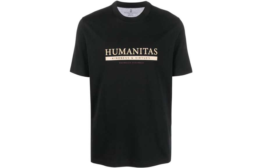 Brunello Cucinelli logo-print cotton T-shirt