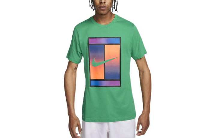 Nike Nike Court Dri FIT T Shirt Men's Stadium Green