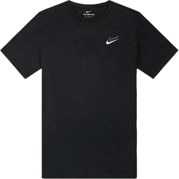 Nike Nike T Shirts Men's Black Crew Neck Moderate Straight Fit