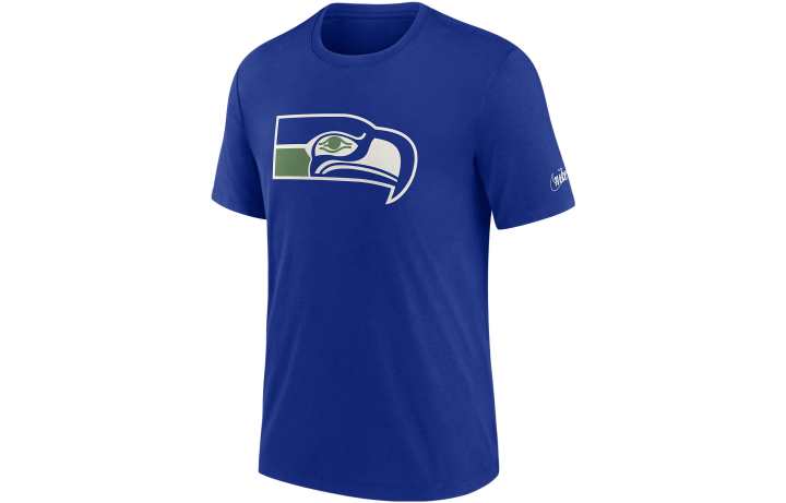 Nike Nike T Shirts Men's Blue Crew Neck Moderate Straight Fit