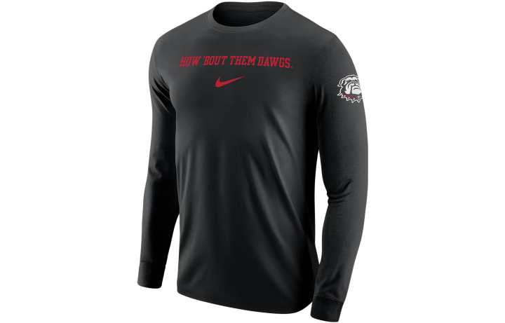Nike Nike T Shirts Men's Black Crew Neck Moderate Straight Fit