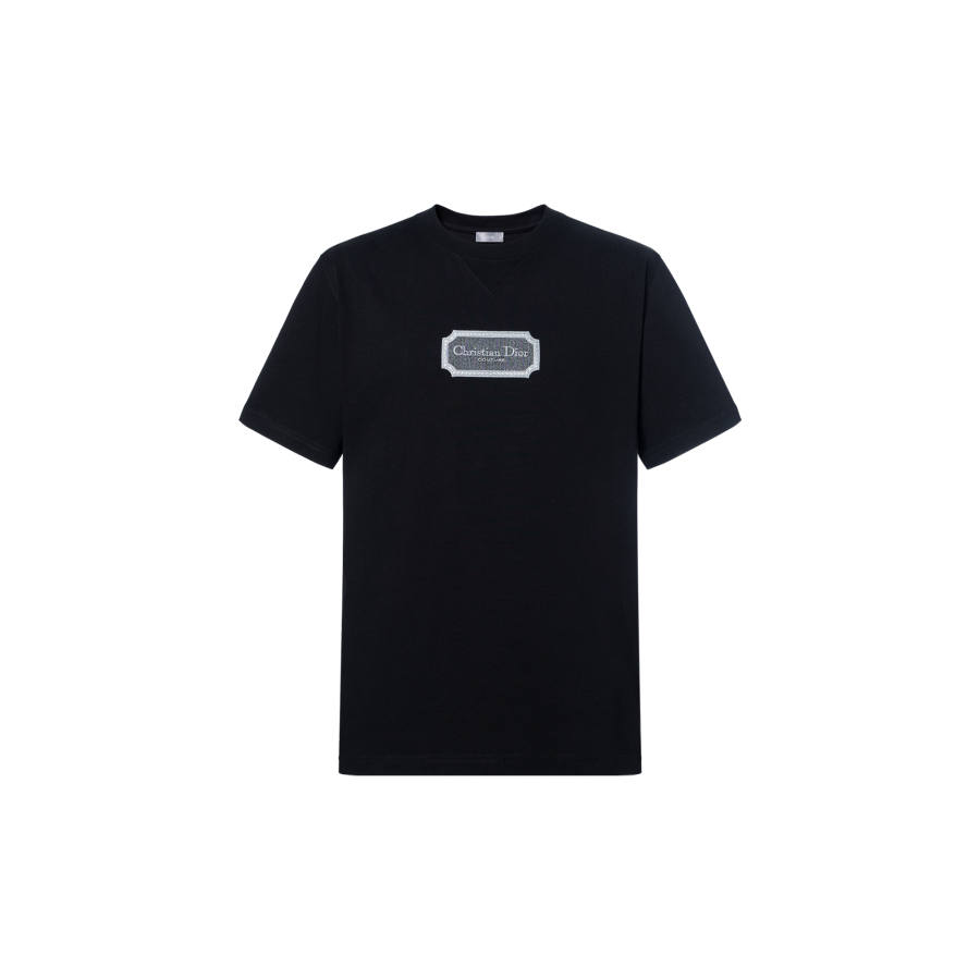 DIOR Homme Logo Patch Round Neck T Shirt