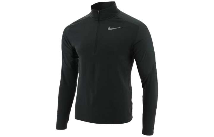 Nike Nike T Shirts Men's Black Turtleneck Moderate Straight Fit