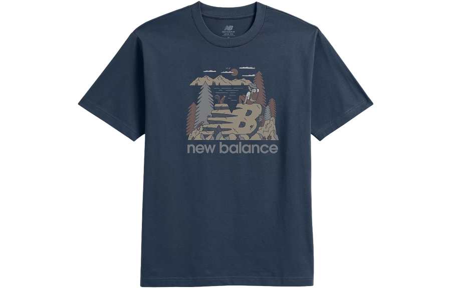 New Balance New Balance Mountain Relaxed T Shirt Men's Marine Blue