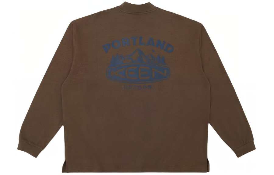 Keen HARVEST T Shirt Men's Brown Yellow/Blue