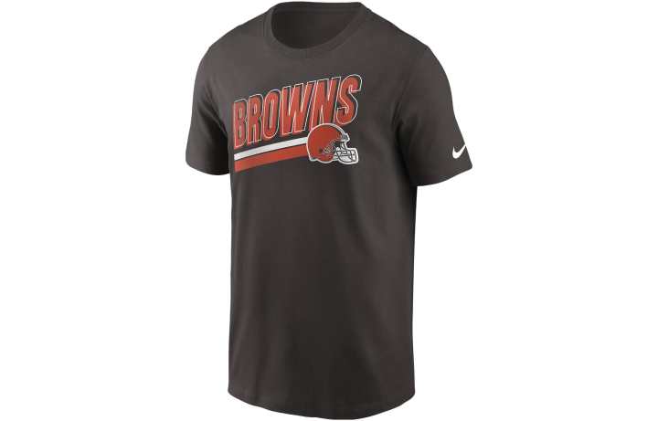 Nike Nike T Shirts Men's Brown Crew Neck Moderate Straight Fit