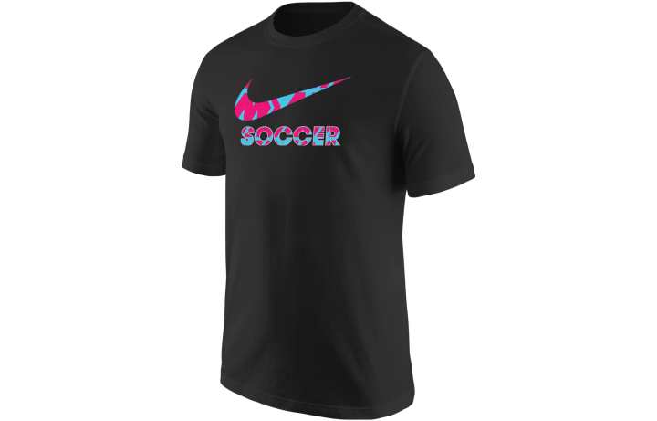 Nike Nike T Shirts Men's Black Crew Neck Moderate Straight Fit