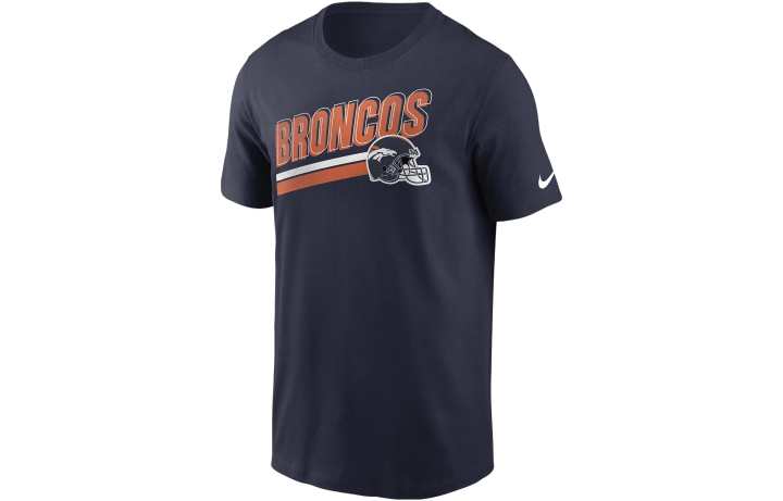 Nike Nike T Shirts Men's Marine Blue Crew Neck Moderate Straight Fit