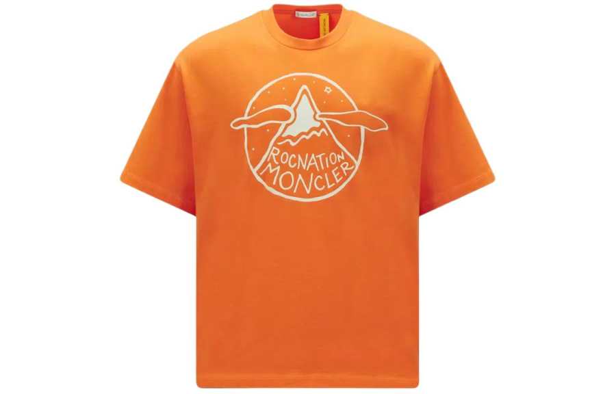 MONCLER GENIUS x Roc Nation T Shirt Men's Bright Orange
