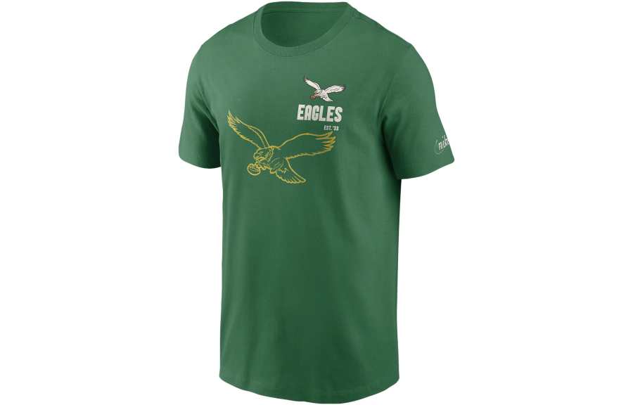 Nike Nike T Shirts Men's Green Crew Neck Moderate Straight Fit