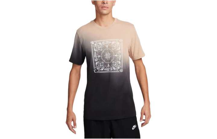 Nike Nike T Shirts Men's Black Crew Neck Moderate Straight Fit