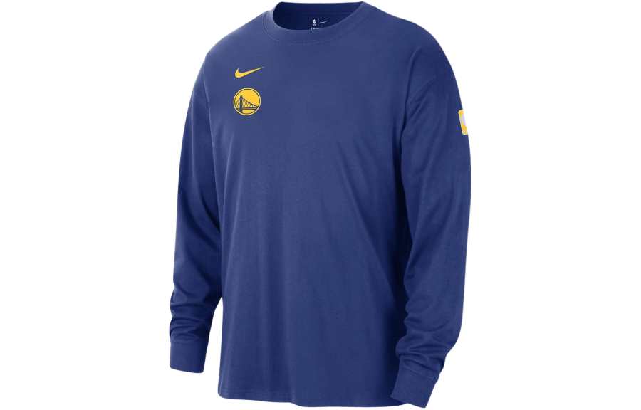 Nike Nike Golden State Warriors Courtside Men's Nike Nba Long Sleeve Max90 T Shirt