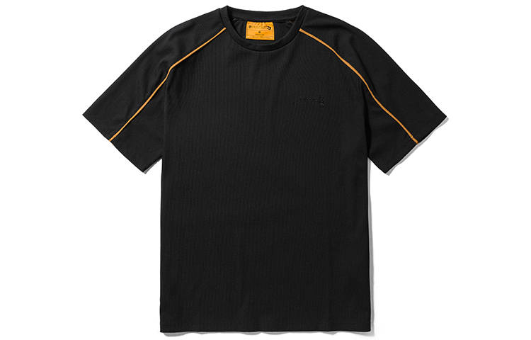 Timberland Future73 T Shirts Men's Black Crew Neck Moderate Straight Fit