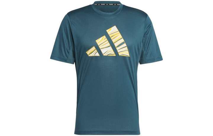 Adidas Adidas HIIT T Shirts Men's Blue Crew Neck Moderate