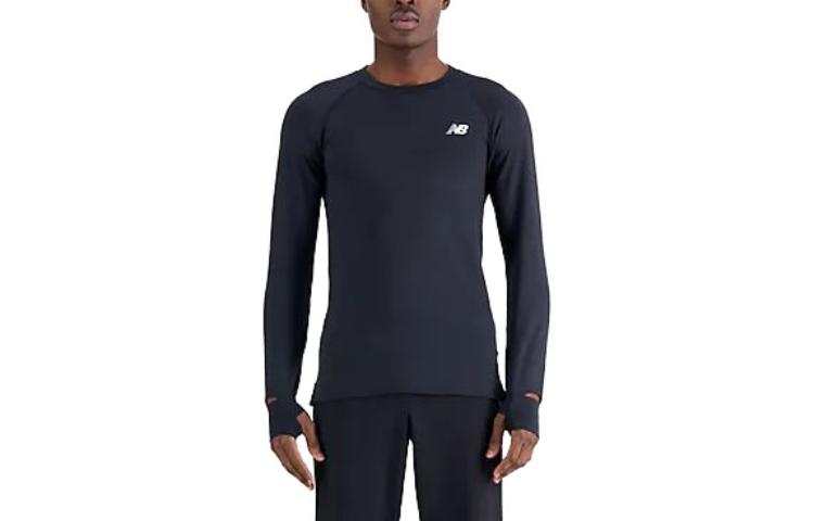 New Balance New Balance Q Speed 1NTRO T Shirts Men's Gray Crew Neck Moderate Straight Fit