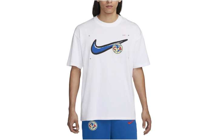 Nike Nike T Shirts Men's White Crew Neck Moderate Straight Fit