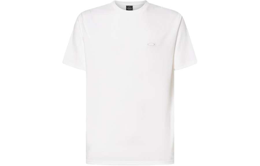 Oakley T Shirts Men's White Crew Neck Moderate Straight Fit