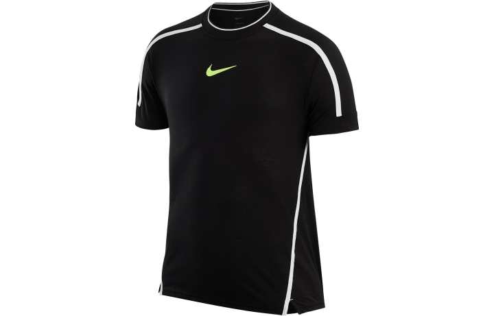 Nike Nike T Shirt Men's Black/Black/Neon Yellow