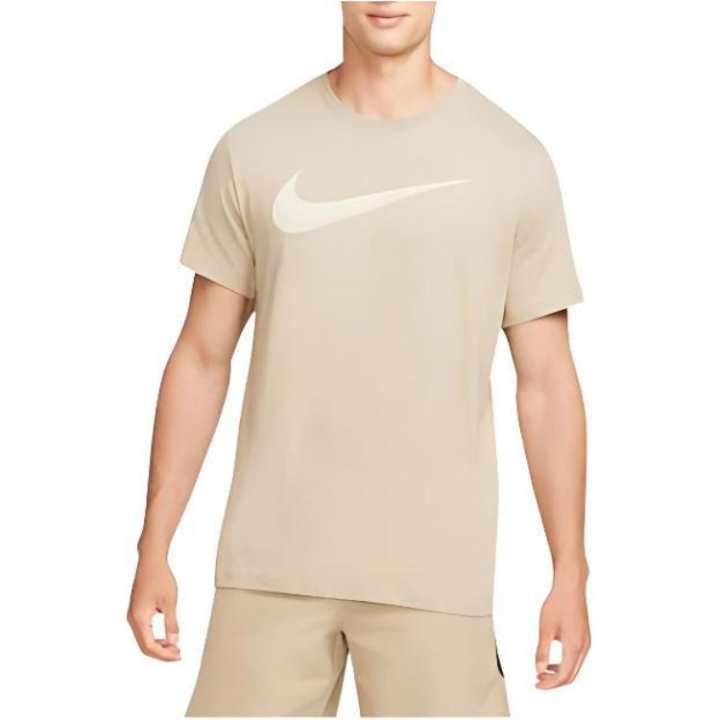 Nike Nike T Shirts Men's Beige Crew Neck Moderate Straight Fit
