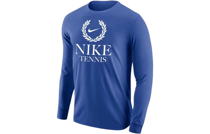 Nike Nike T Shirts Men's Royal Blue Crew Neck Moderate Straight Fit