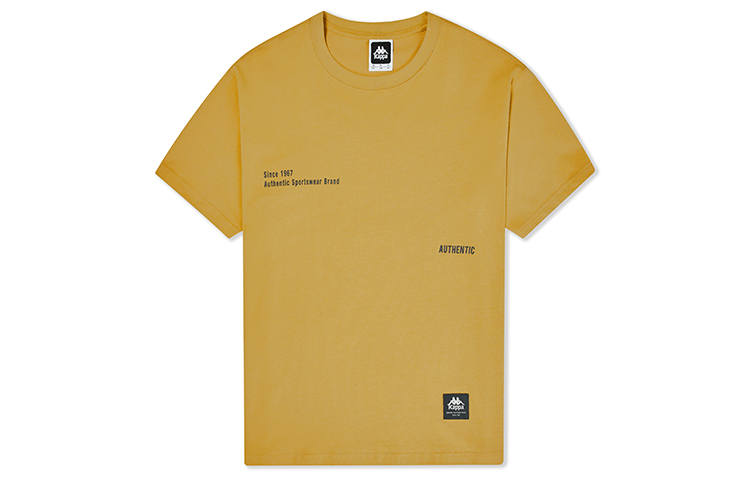 Kappa T Shirts Men's Crew Neck Moderate Straight Fit