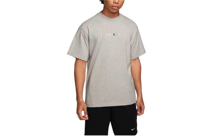 Nike Nike Air Max T Shirts Men's Gray Crew Neck Moderate Other