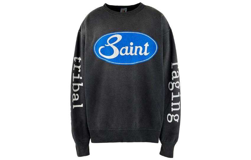 Saint Mxxxxxx Logo Printed Crewneck Sweatshirt