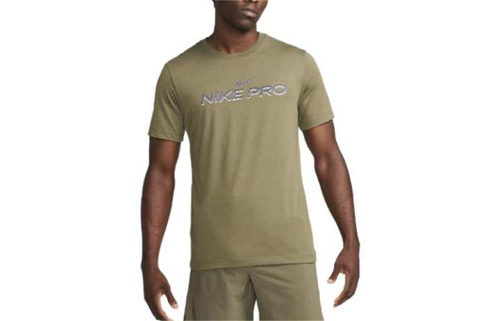 Nike Nike Dri FIT T Shirt Men's Olive