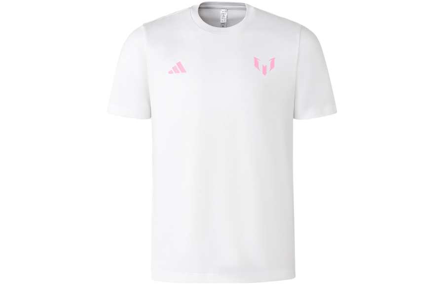 Adidas Adidas T Shirts Men's White Crew Neck Moderate Straight Fit