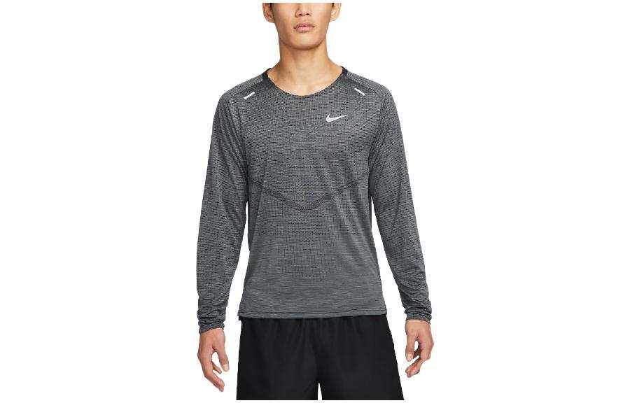 Nike Nike T Shirts Men's Dark Gray Crew Neck Moderate Straight Fit